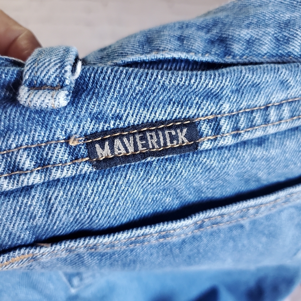 Maverick Lincoln Straight Leg Denim Blue Jeans Size 46X30 Pants Medium Wash - Picture 5 of 10